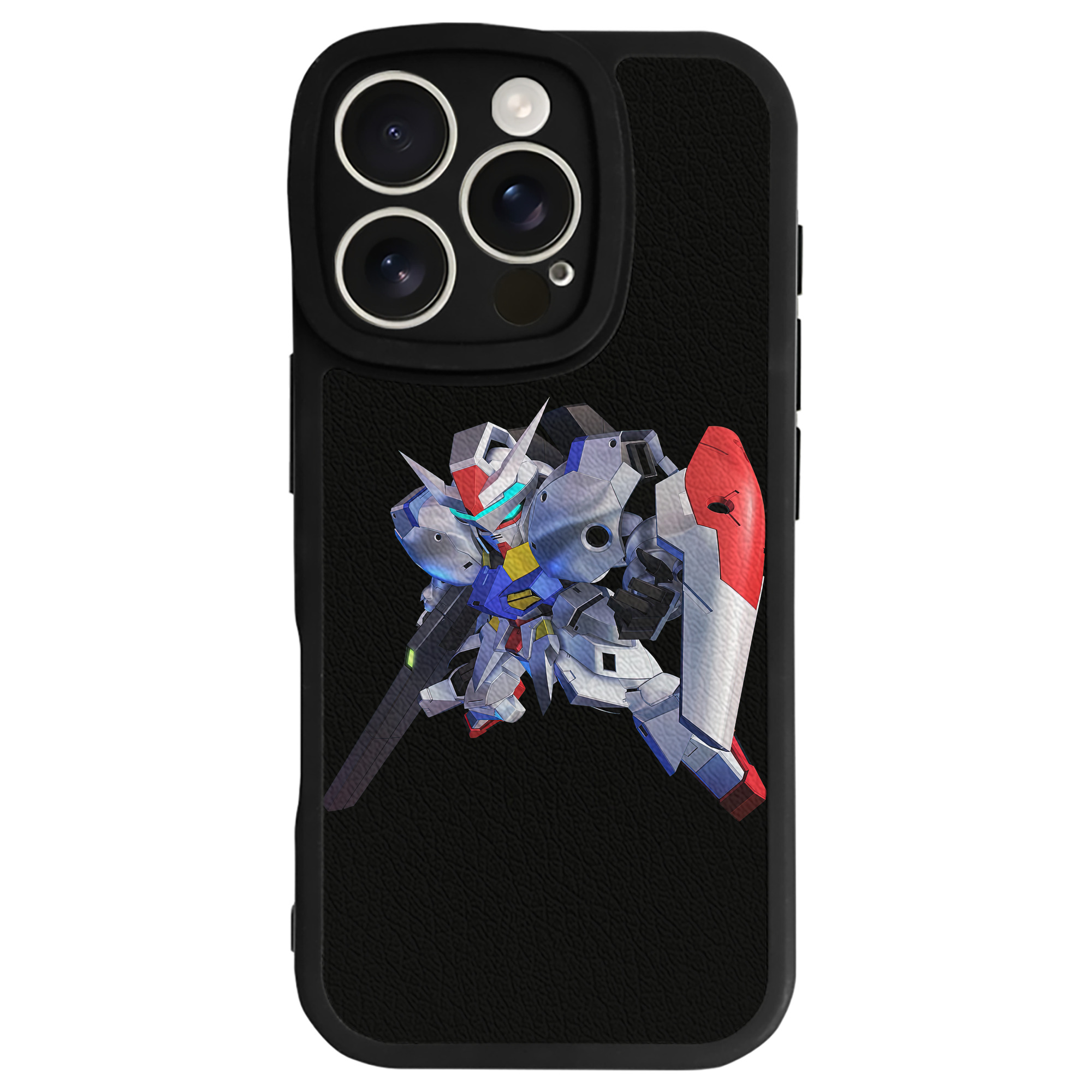 （画像用） 機動戦士ガンダム Mobile Suit Gundam 【iPhone 16シリーズ対応】シリコンスマホケース（レザー調） 材質：シリコン